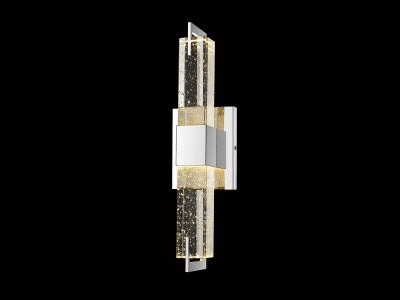 polished nickel wall sconce