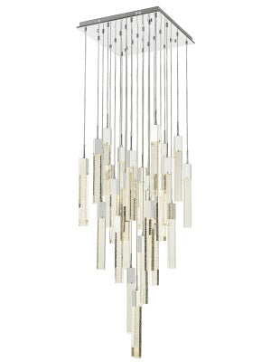 chrome flushmount pendant