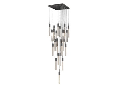 dark bronze flushmount pendant