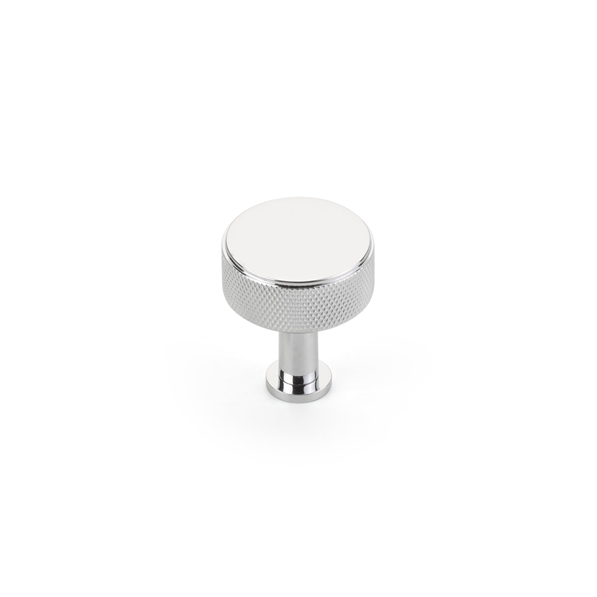 polished chrome cabinet knob