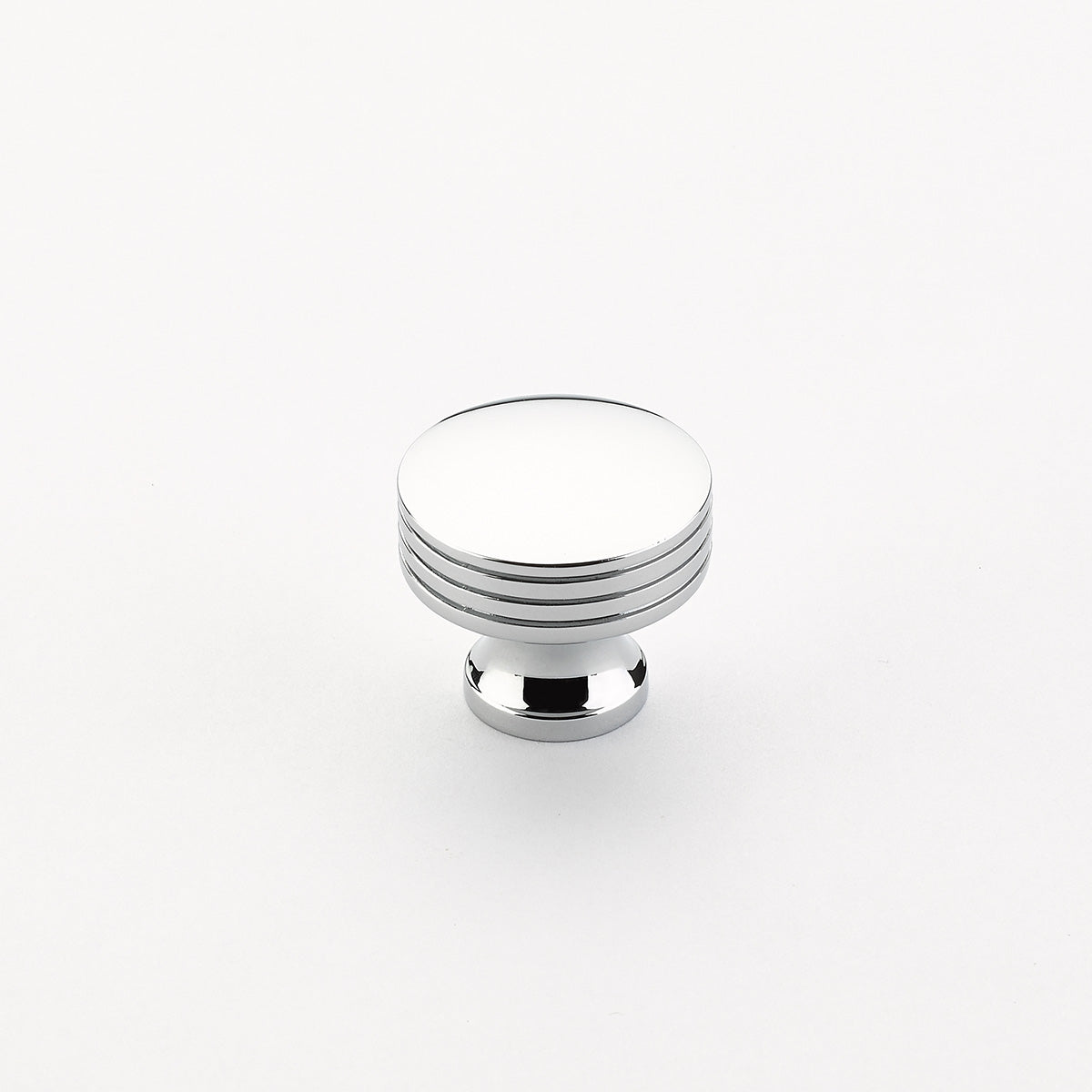 polished chrome cabinet knob