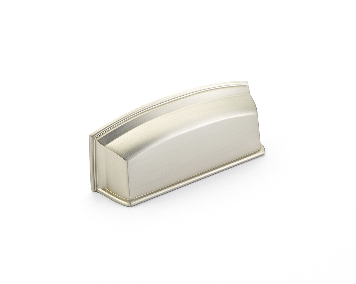satin nickel cup pull