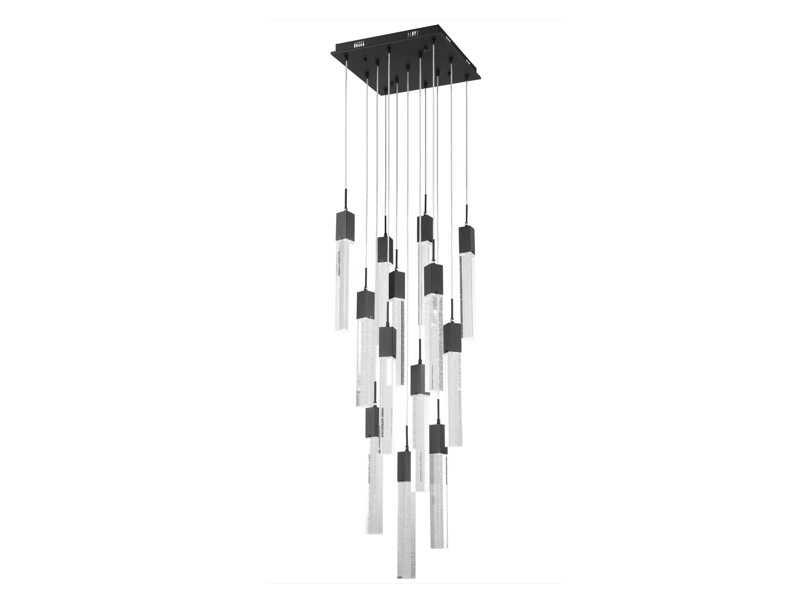 black flushmount pendant