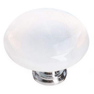 cirrus white round knob