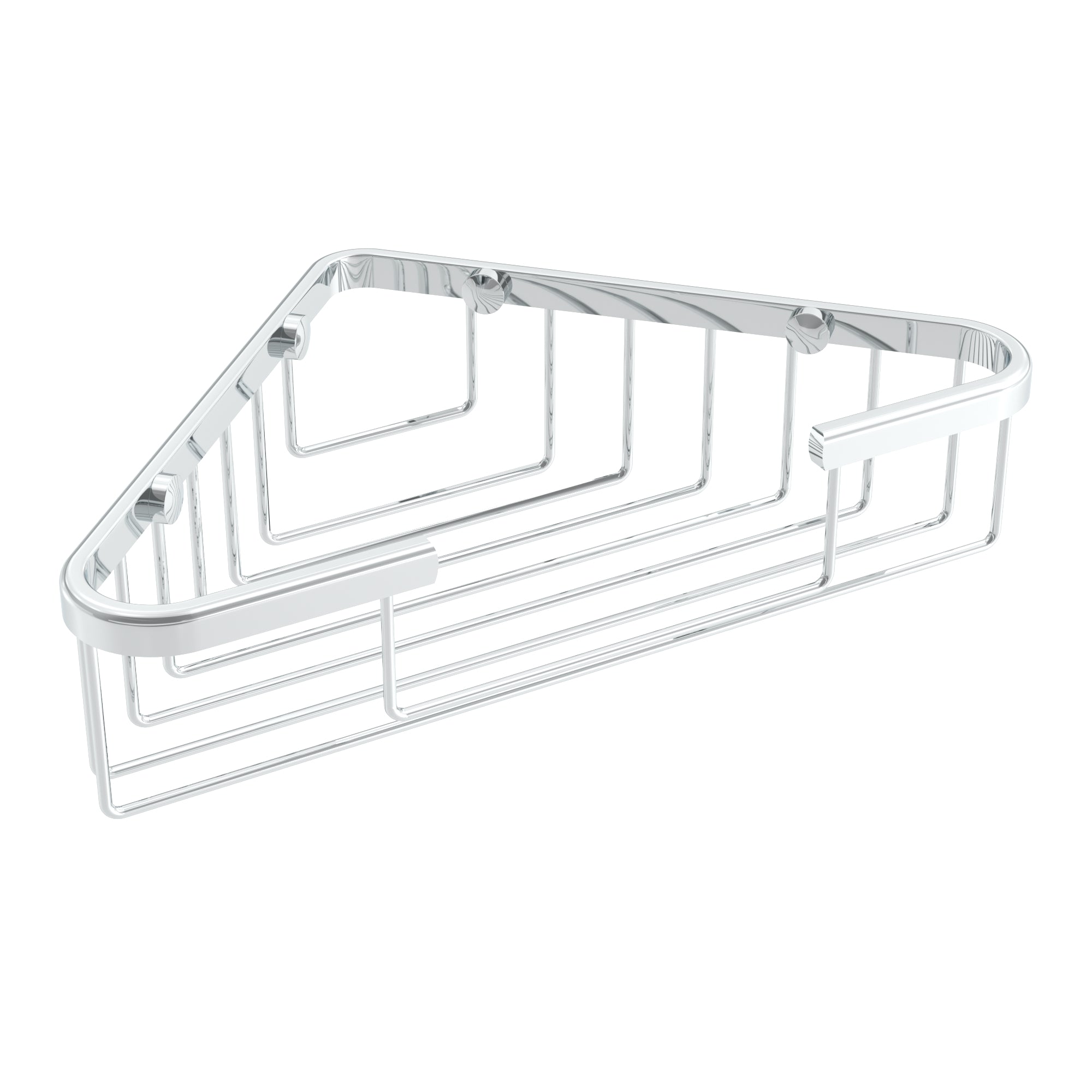 Chrome shower basket