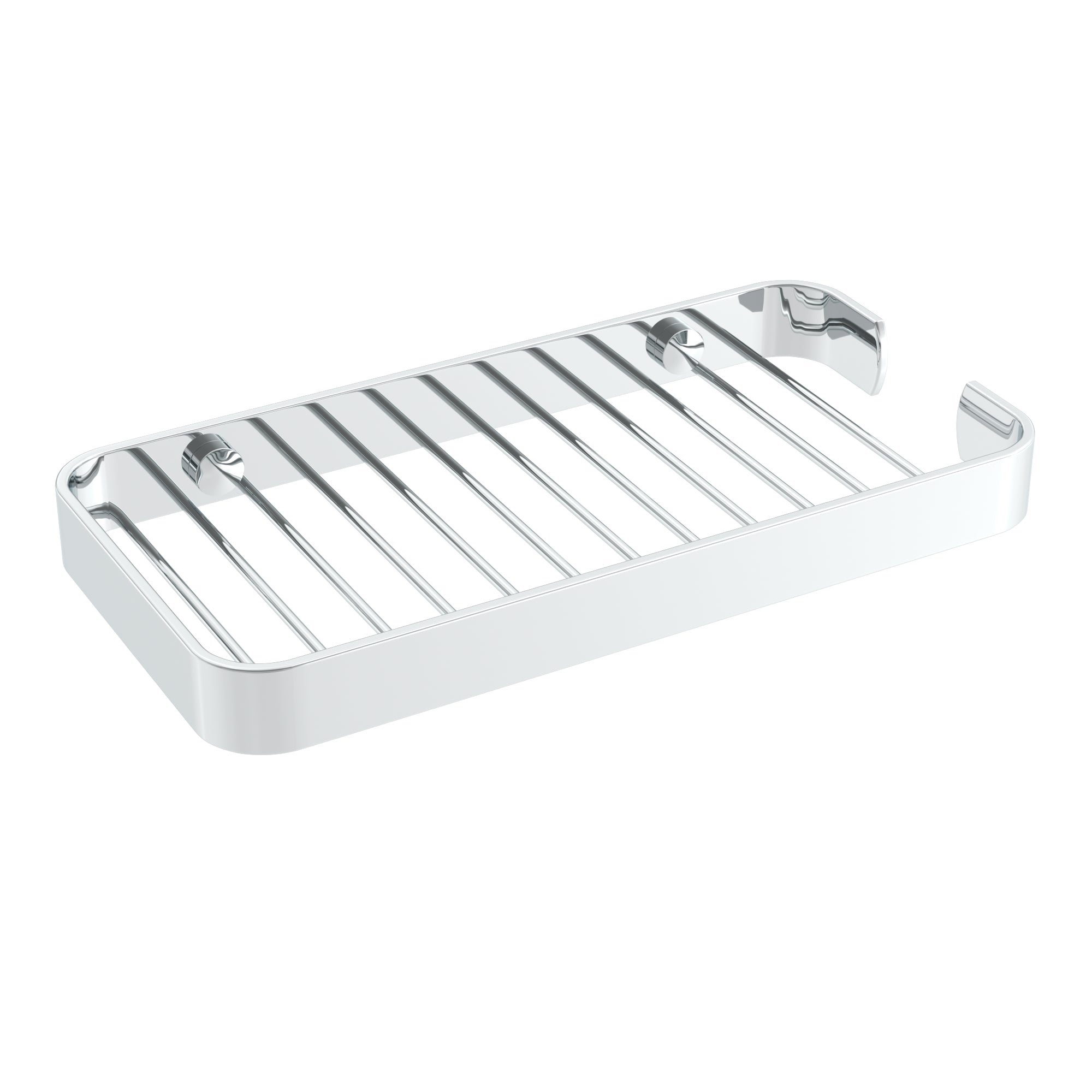 Chrome shower basket